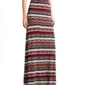 Cecilia Prado Red Patchstripe Crochet Blue Blush Stripe Anthropologie Maxi Skirt